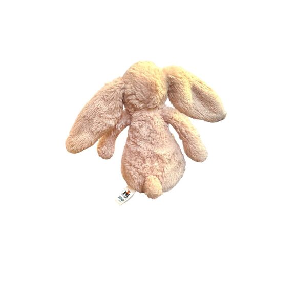 Pair of 2 JELLYCAT Bashful Bunnies 2018 Blush and Beige 5" Tiny/Mini HTF - Picture 8 of 12